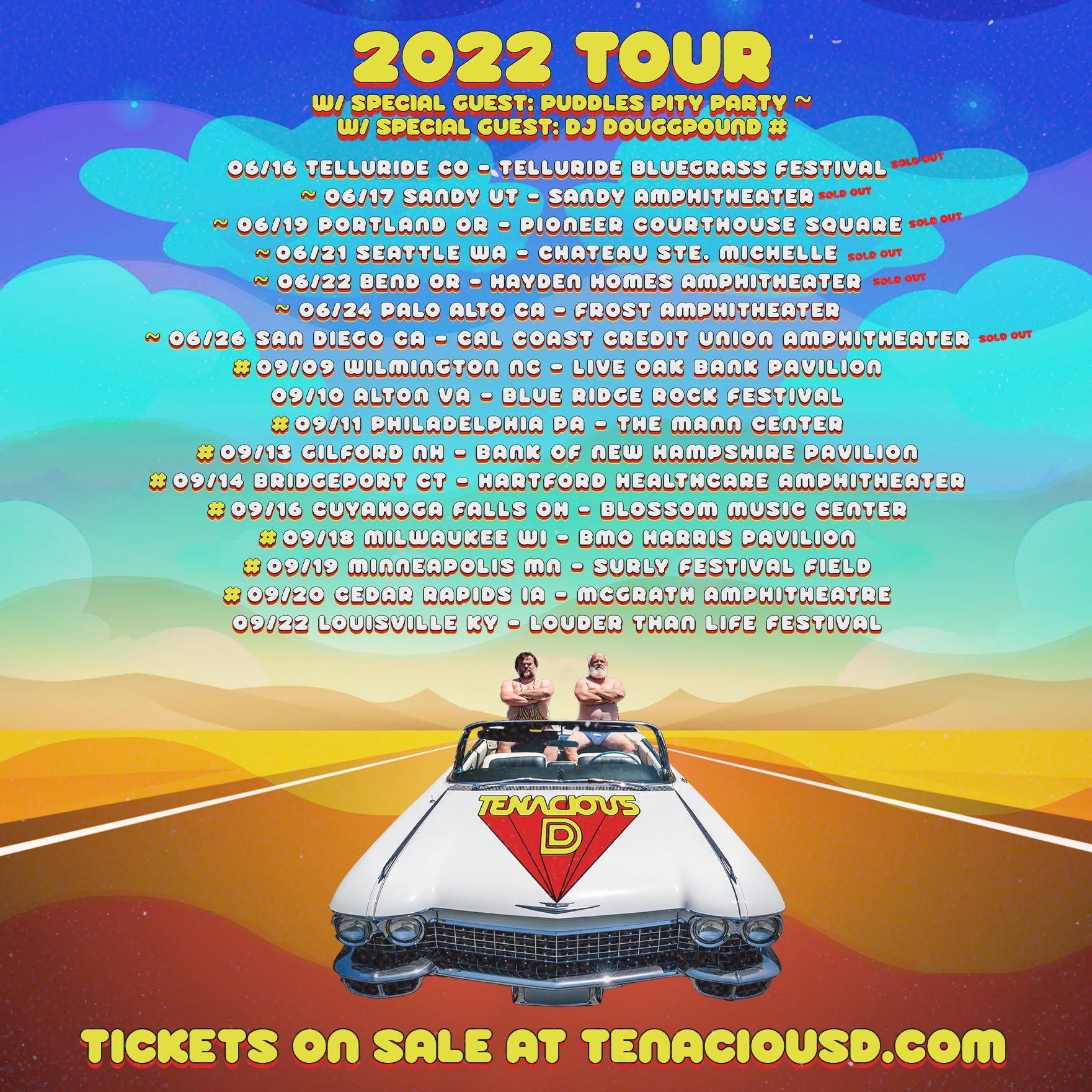 Attention D-ciples: September leg added to the tour! - Tenacious D