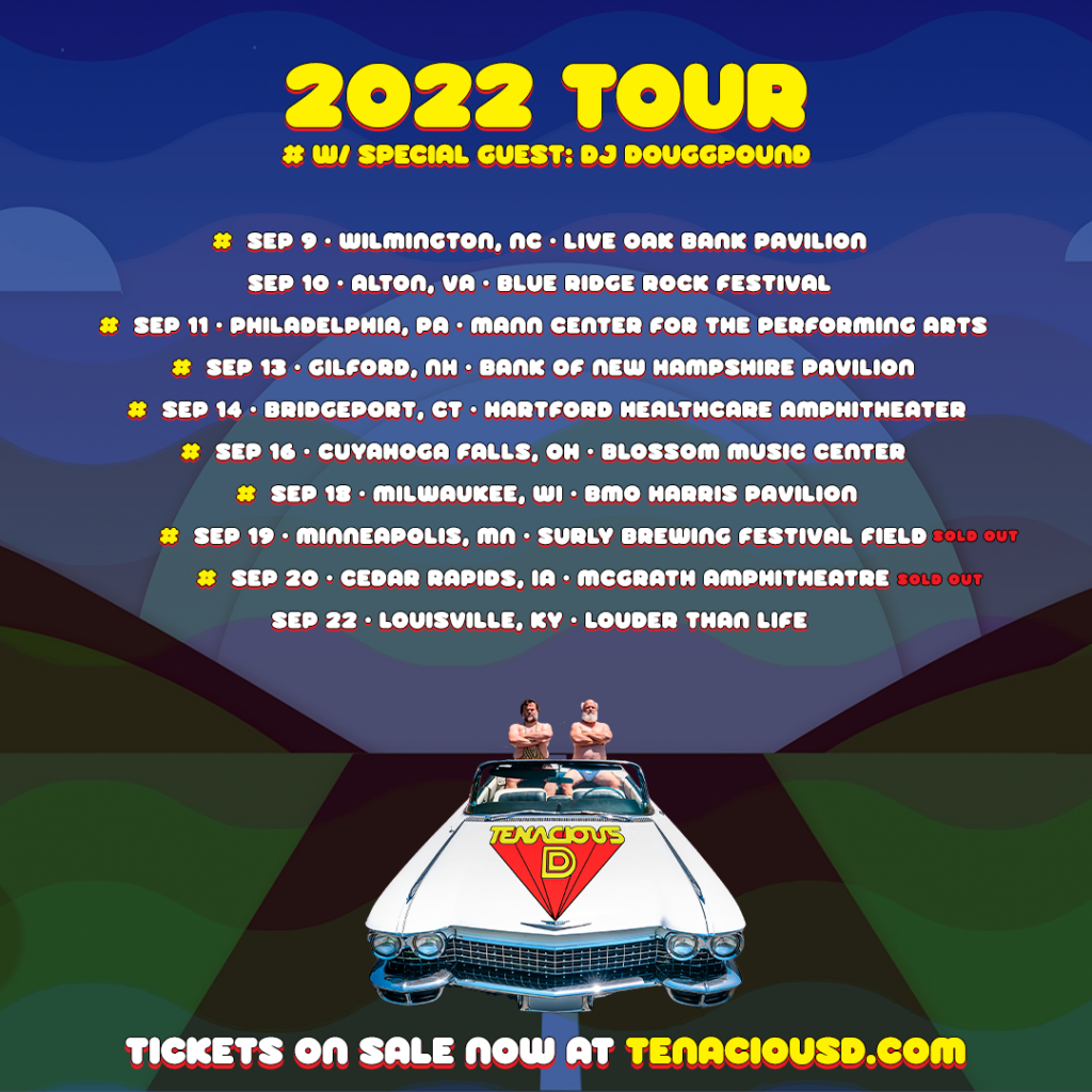 SEPTEMBER 2022 TOUR Tenacious D